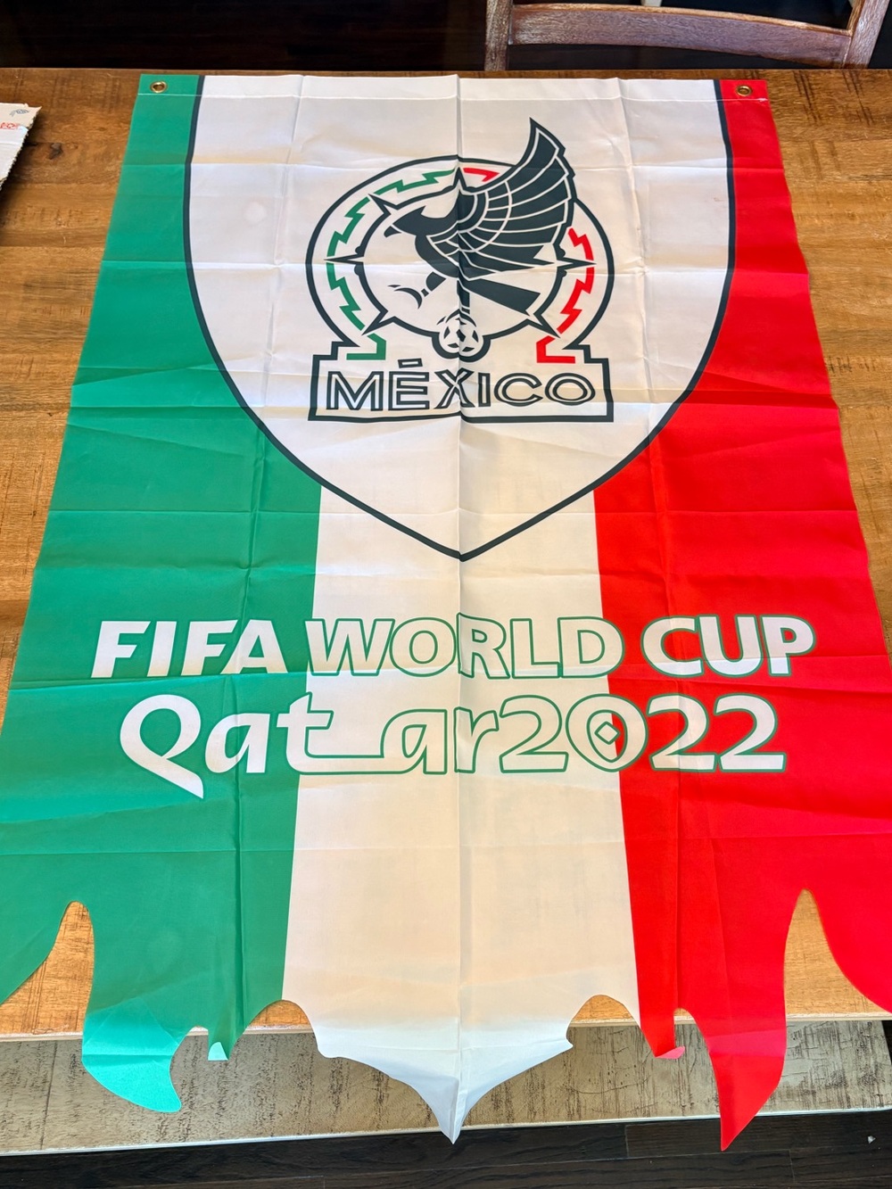 Mexico FIFA World Cup Qatar 2022 flag banner 49 x 29